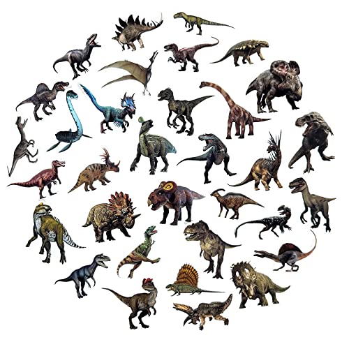 Realistic Dinosaur Stickers - 100 Vinyl Stickers for Kids