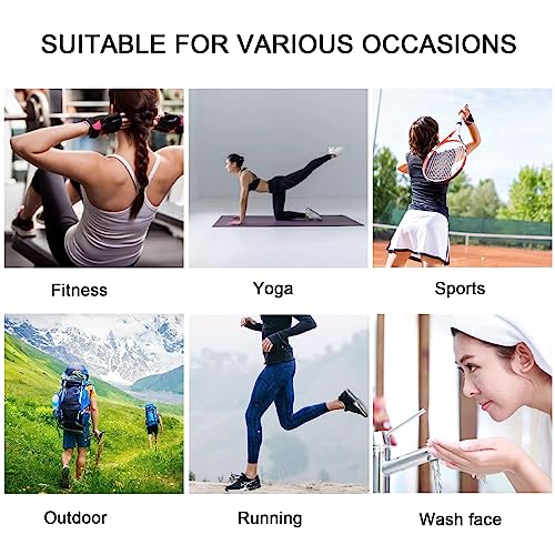 Non-Slip Yoga Headband for Women - Sweat-Absorbing Elastic Hairband - Pink