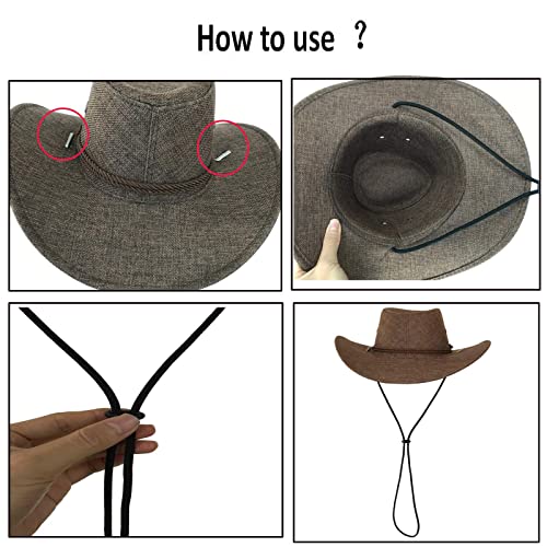 Adjustable Chin Cord Strap for Hats - Pack of 2
