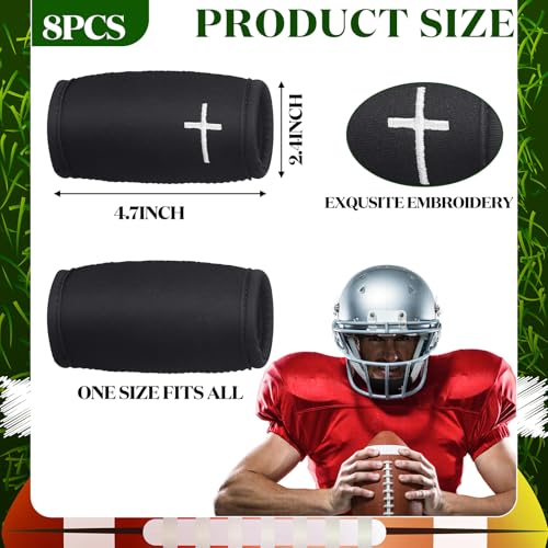 AceOrbit 8-Pack Cross Football Chin Strap Cover for Protective Gear