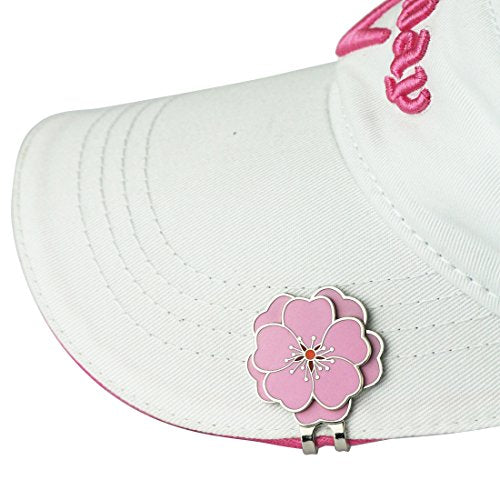 Flower Golf Ball Marker with Hat Clip - Flower Clip
