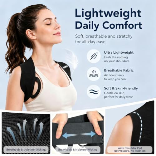 Posture Corrector Back Brace for Men & Women - Size M