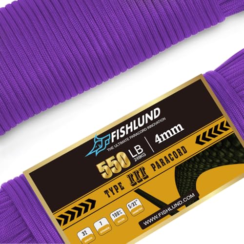 550lb Paracord 7-Strand Utility Rope - 50ft - Purple