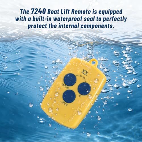 Snooweerin 7240 Boat Lift Remote Control Waterproof 3-Button Wireless Dock Remote