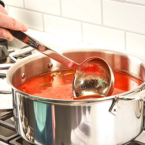 All-Clad 11in Stainless Steel Soup Ladle - Silver, 4 oz Capacity