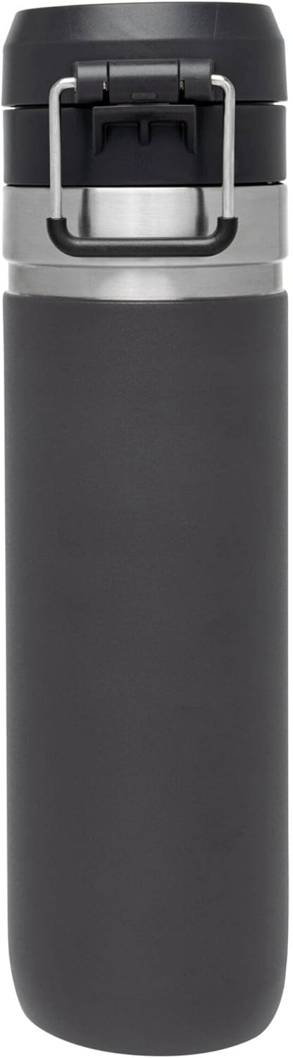 Stanley Quick Flip GO Water Bottle 24 oz - Insulated, Leakproof & Packable for Travel | BPA-Free Charcoal