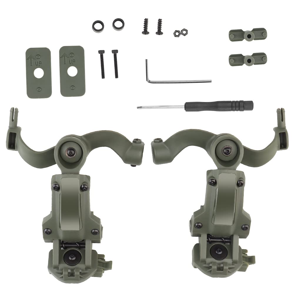 Tactical Multi-Angle Rotation Helmet Rail Adapter for Ops Core ARC/Wendy Fast Helmet Rail Mount Adapter