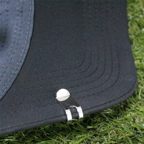 Golf Hat Clips - Magnetic Ball Marker Holders, 2 PCS Silver