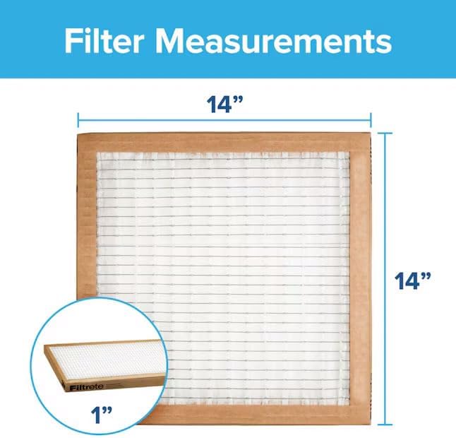 Filtrete 20x25x1 MERV 1 Air Filter Replacement - 6-Pack for HVAC & Furnace