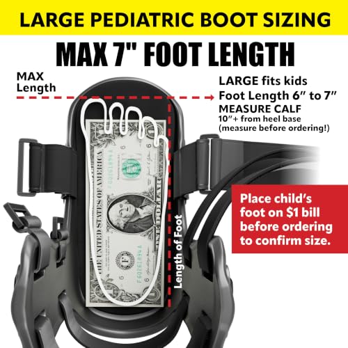 Kids Pediatric Fracture & Sprain Boot Large Yellow - Support & Walking Brace