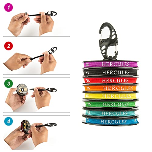 Fly Fishing Tippet 3 Pack with Holder - Clear Nylon 55 Yards