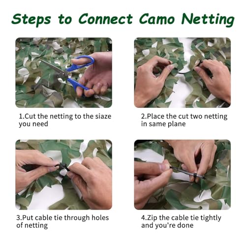 Sposuit Woodland Camouflage Netting 5ft x 50ft for Hunting & Decor