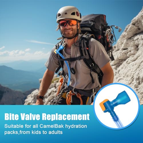 Big Bite Valve Replacement Mouthpiece for Hydration Packs - Blue