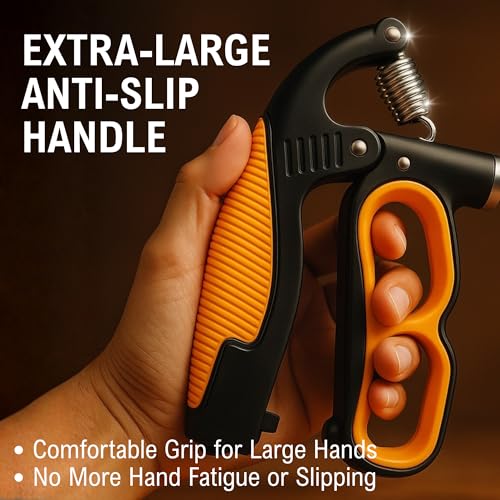 Adjustable Grip Strength Trainer with Counter - 22-330Lbs