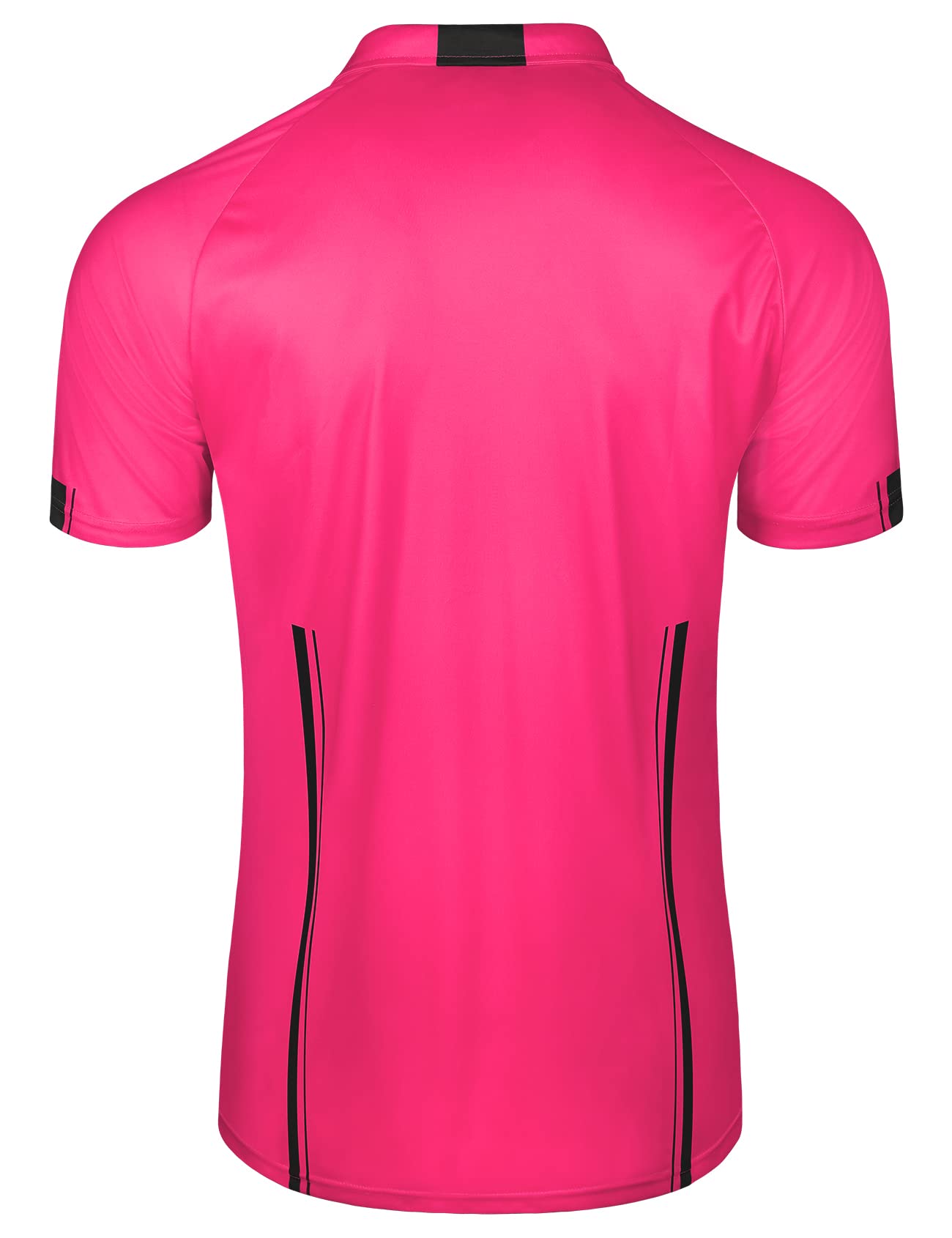 FitsT4 Sports Pro Soccer Referee Jersey Short Sleeve Ref Shirts New-Pink X-Small