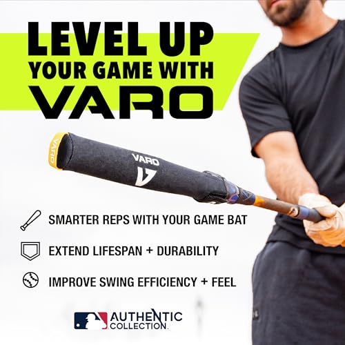 Varo Bat Training Weights for Baseball/Softball - 4 oz Graphite/White, Official MLB & USA Baseball