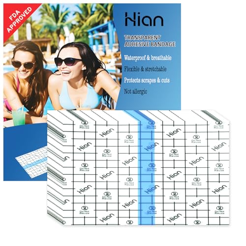 Tattoo Aftercare Waterproof Bandage - 50 Pre-Cut Sheets, 5x3 Inch