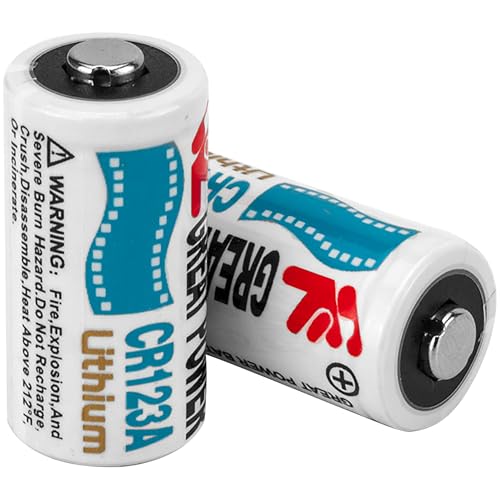 BARSKA CR123A 3V Lithium Batteries – 2 Pack | Non-Rechargeable Battery for Flashlights, Laser Sights, Cameras, and Security Devices