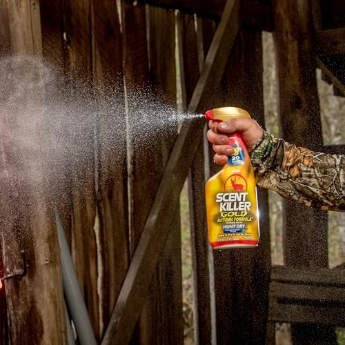 Wildlife Research Scent Killer Gold Autumn Formula Spray 24 oz - Odor-Eliminating Hunting Cover Scent