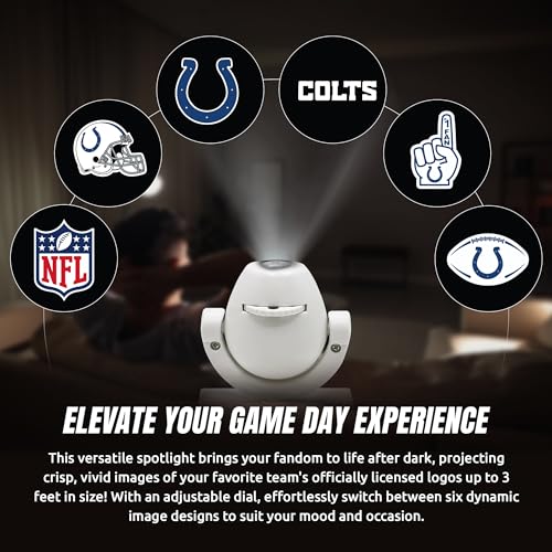 Indianapolis Colts LED Mini Spotlight Projector - 6 Designs