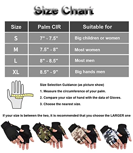 Fingerless Tactical Gloves - Medium Tan for Fishing & Biking