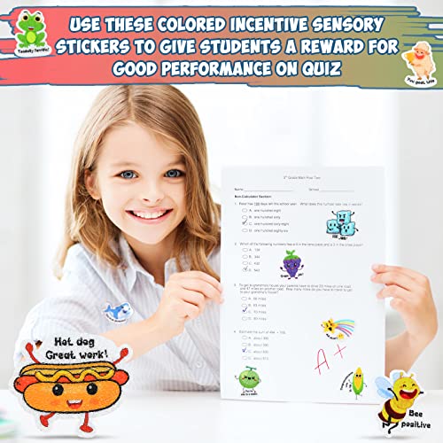 50 Pcs Reusable Anxiety Sensory Stickers - Inspiration Design