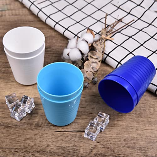 Unbreakable BPA-Free Plastic Drinking Cups - Set of 6, 8oz