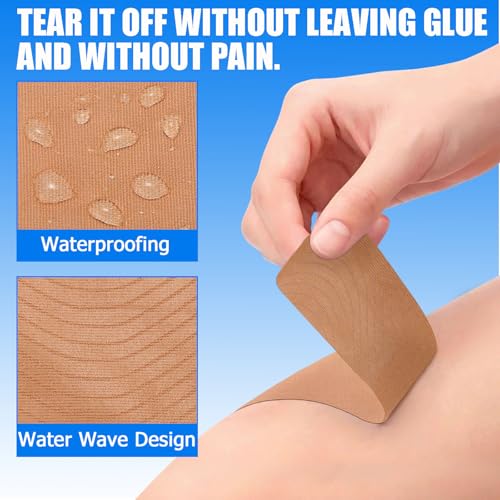 Beige 6-Pack 4" x 5.5 yd Kinesiology Tape Athletic Support Tapes