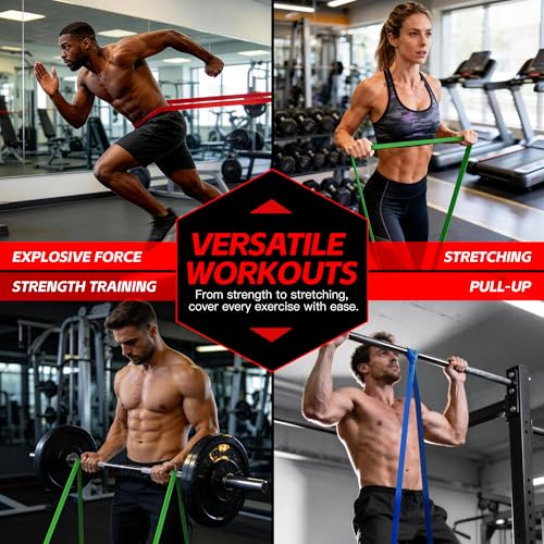 Resistance Bands Set for Exercise, Stretching & Muscle Training