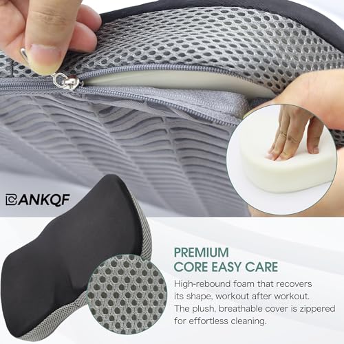 Rowing Machine Seat Cushion - Memory Foam with Non-Slip Base