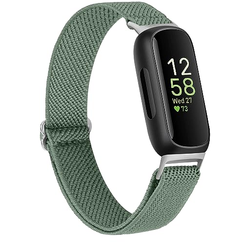 Adjustable Elastic Bands for Fitbit Inspire 3 - Green