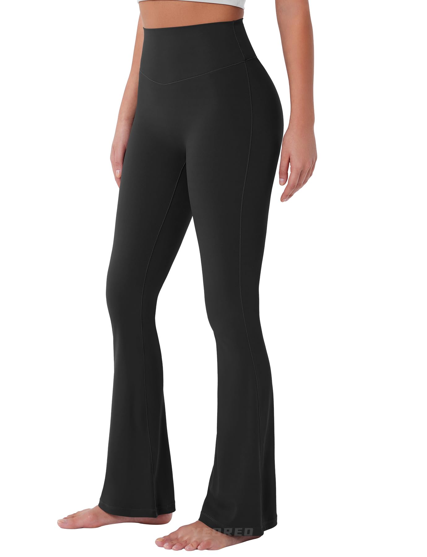 YEOREO SoftHue Women Mini Flared Workout Legging No Front Seam Yoga Pants