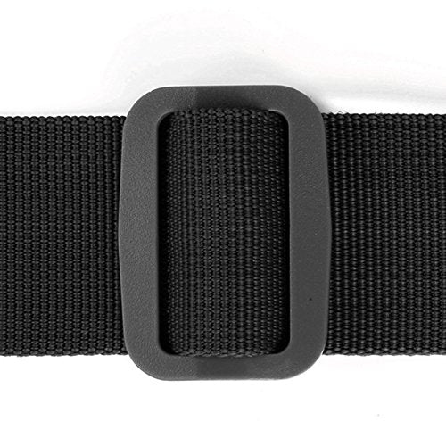Tactical Military Utility Belt - Adjustable Nylon - Black