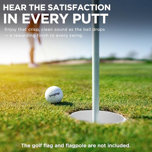 Golf Hole Cups for Practice Putting Greens - 4 Inch, 4 Pack