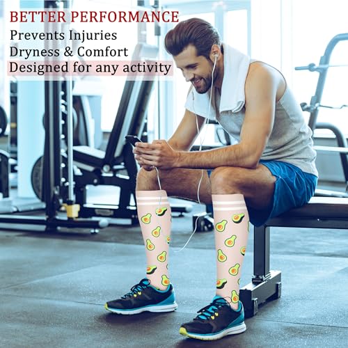 CHARMKING Compression Socks for Women & Men Circulation (8 Pairs)