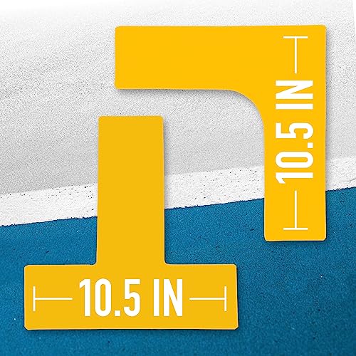 Pickleball Court Marker Kit - Official Size Lines with Tape Measure - Small