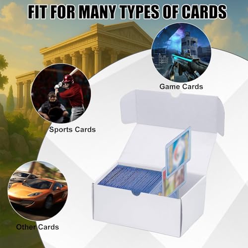 Toploader Trading Card Storage Box - 300 Count, 3 Pack - White