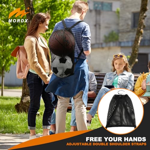 Drawstring Basketball Bag - Mesh Backpack for Sports Equipment