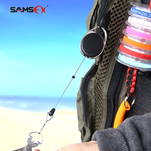 Fly Fishing Zinger Retractor with 24" Nylon Cord - 3pcs