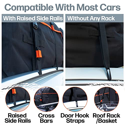 Extra Large 28 CuFt Car Rooftop Cargo Carrier Bag - Waterproof Storage