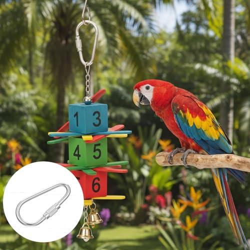 10 Pack Small Locking Carabiner Clips - Stainless Steel for Keys & Camping