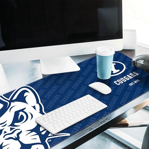 BYU Cougars Desk Pad - Water & Stain Resistant, Non-Slip Rubber