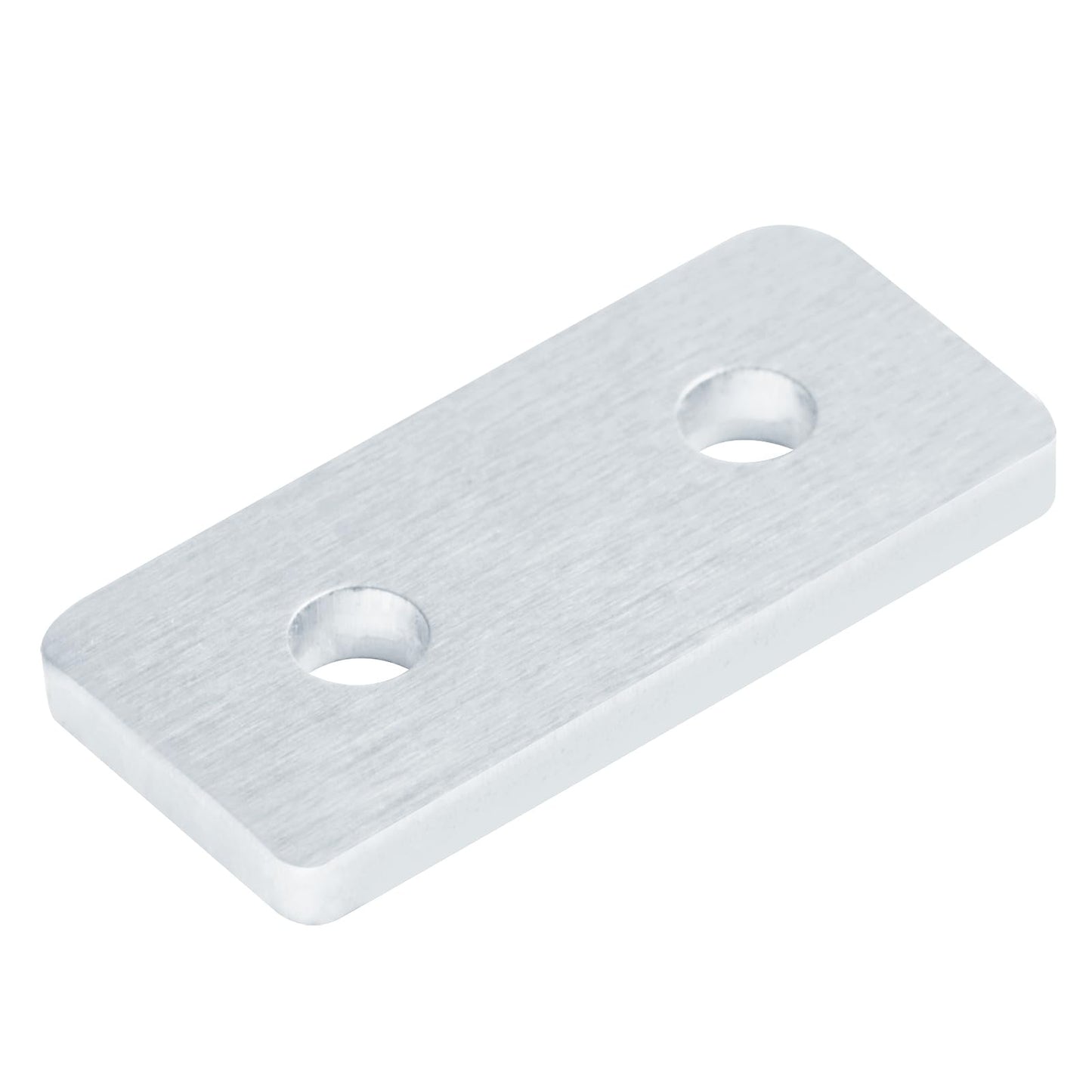 12 Pcs Flat Joining Plates for 2020 T-Slot Aluminum Profile, 2 Hole Straight Plate