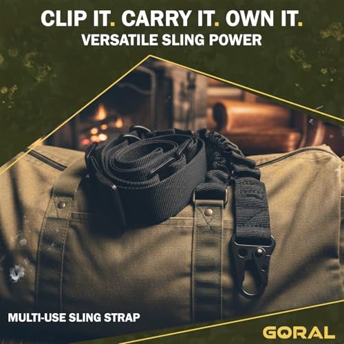 Adjustable Two-Point Rifle Sling Strap with Metal Hook
