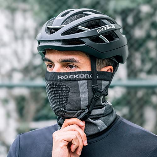 Neck Gaiter for Men & Women - Breathable Half Face Mask - Black