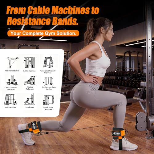 Adjustable Padded Ankle Strap for Cable Machine Workouts