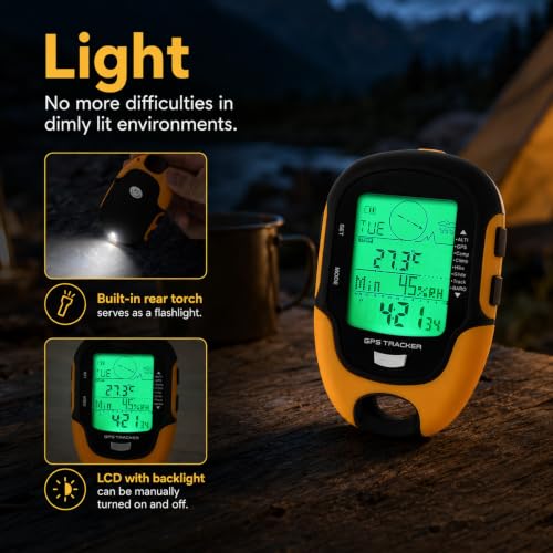 Handheld GPS Altimeter with Barometer & Compass - Waterproof