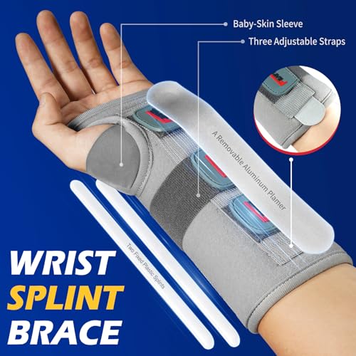 FEATOL Right Hand Wrist Brace Splint MED/LG Night Sleep Support — Carpal Tunnel, Arthritis, Tendonitis