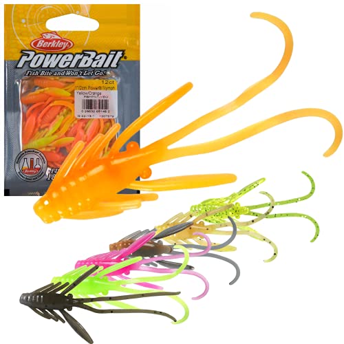 PowerBait Power Nymph Pink Shad 1" Fishing Bait - 12 Count