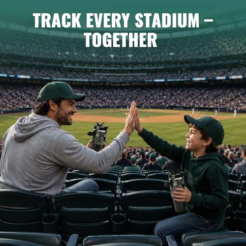 CoPiPa MLB Ballpark Bucket List Water Bottle - All 30 Stadiums, 30 oz, Insulated (Variation 1)